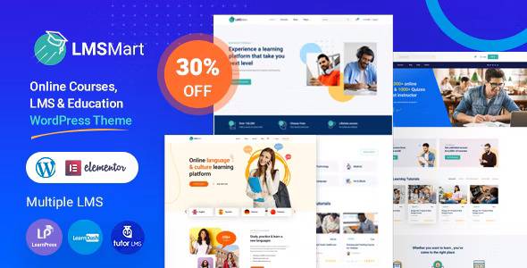 lmsmart education wordpress theme