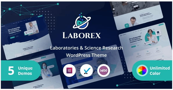 Laborex v1.8 – Laboratory & Research WordPress Theme Download