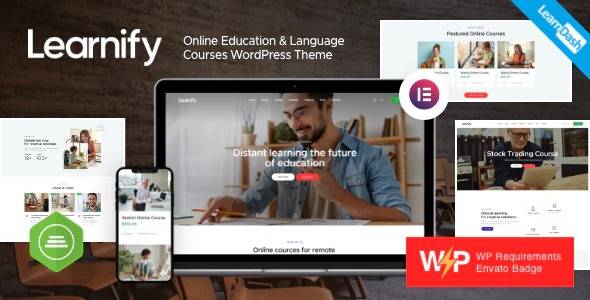 Learnify v1.8.0 Online Education Courses WordPress Theme Download