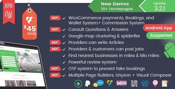 Listingo v3.2.7 – Business Listing and Multipurpose Directory WordPress Theme Download