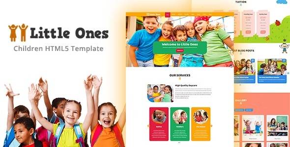 Little Ones One Page Children Daycare WordPress Theme Nulled