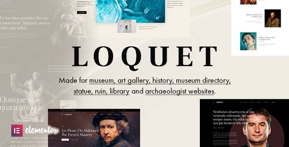 Loquet v1.0.1 Museum & History WordPress Theme Download