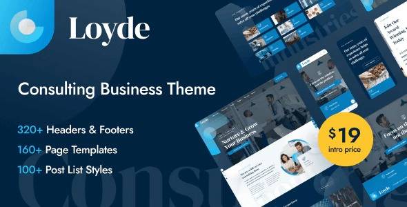 Loyde Consulting Business WordPress Theme v1.1.2 Download