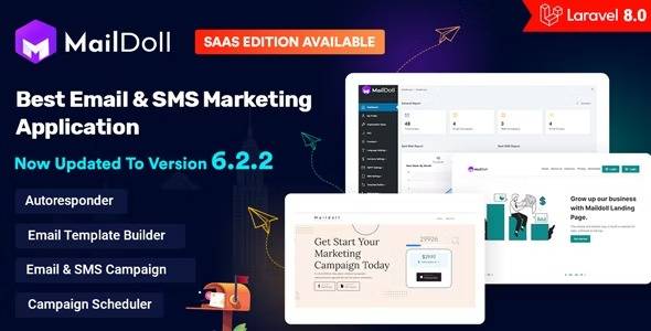 Maildoll v6.5.5 Email Marketing & SMS Marketing SaaS Application | Laravel