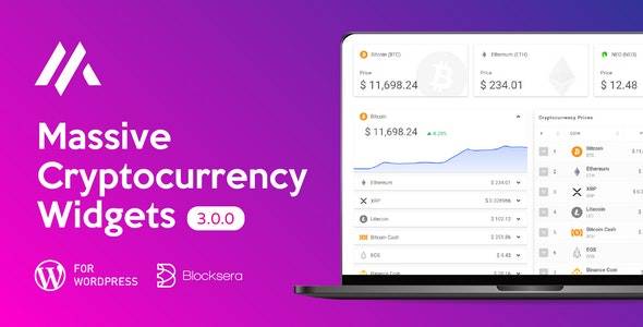 Massive Cryptocurrency Widgets Crypto Plugin v3.2.4 [Updated]