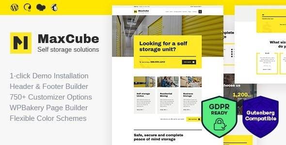 MaxCube v1.2.0 – Moving & Self Storage Relocation Business WordPress Theme (Updated)