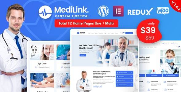 Medilink v.1.7.2 – Health & Medical WordPress Theme (Updated)