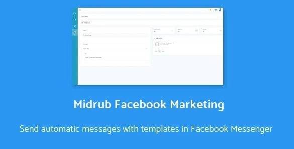 Midrub Facebook Marketing – Automatize and send promotional messages v1.8 Php Script Download