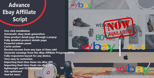 Mybay v.1.5 – Fully Automated Advanced eBay Affiliate PHP Script