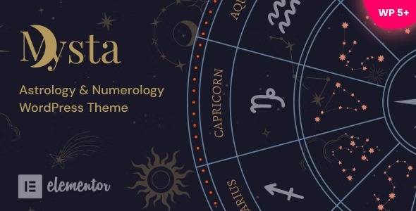 Mysta v1.06 – Astrology & Numerology WordPress Theme Download