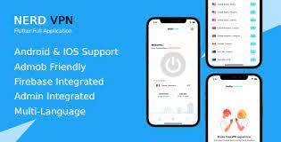 Nerd VPN v5.8 – Flutter VPN Full Application with IAP, Integrated with Backend and Admin Panel