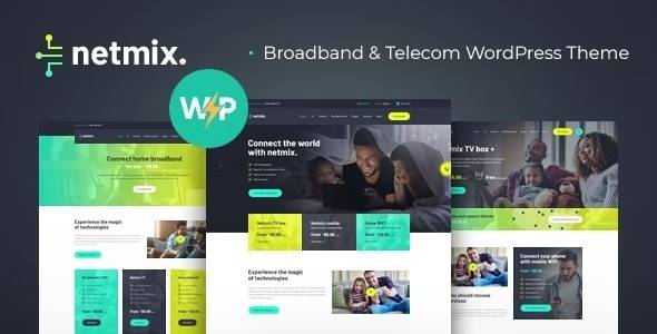 Netmix v1.0.11 Broadband & Telecom Internet Provider WordPress Theme Download