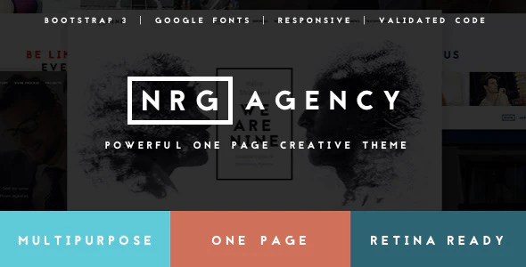 NRGagency v1.9.1 – Creative One-Page Agency Drupal Theme Download