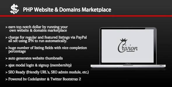 PHP Website and Domains Marketplace v.1.8 Php Script Download