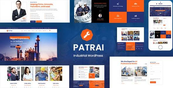 Patrai Industry v2.4 – Industrial WordPress Theme