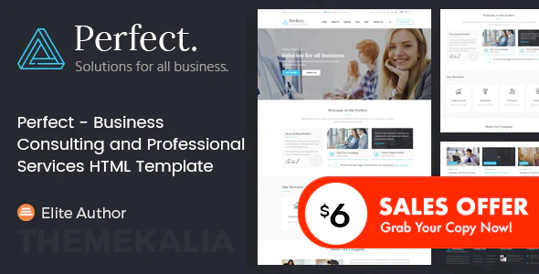 Perfect – Business Consulting and Professional Services HTML Template Free Download