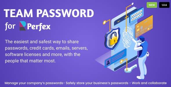 Team Password for Perfex CRM v.1.0.8 Php Script Download