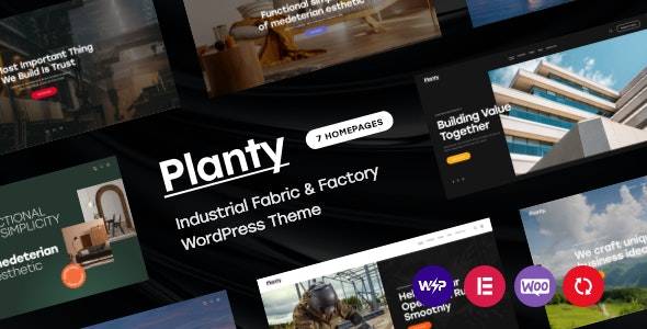 Planty-Industrial-Fabric-Factory-WordPress-Theme-Nulled