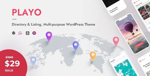 Playo v2.5.0 Directory & Listing Multi-purpose WordPress Theme Download