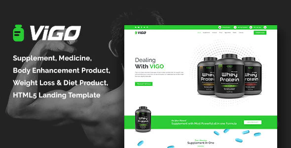 Health Supplement Landing Page HTML Template