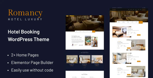 Romancy v1.0.9 Hotel Booking WordPress Theme Download