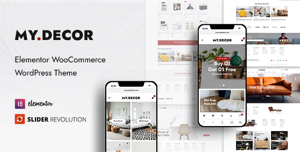 MyDecor v1.1.3 Elementor WooCommerce WordPress Theme Download