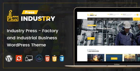 Industry Press v3.1 Factory and Industrial Business WordPress Theme Download