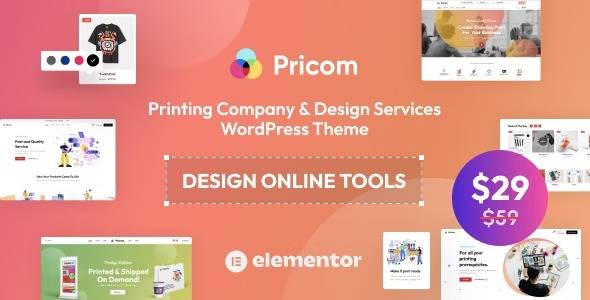 Pricomv v1.5.0 Printing Company & Design Services WordPress theme Download