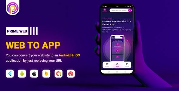 Prime Web Convert Website to a Flutter App Nulled