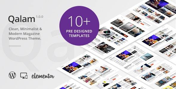 Qalam – NewsPaper and Magazine WordPress Theme v2.0.1 