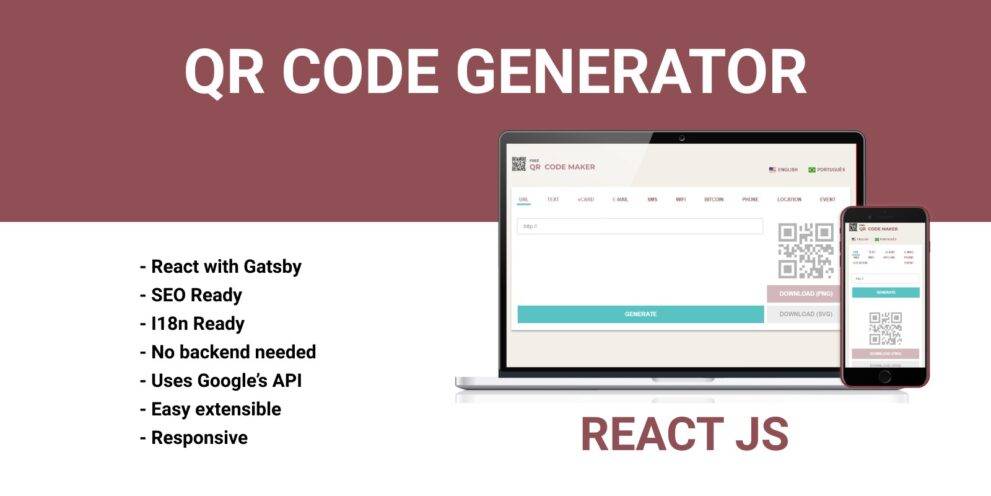 Qr Code Generator v.1.0 – React App CodeSter Download