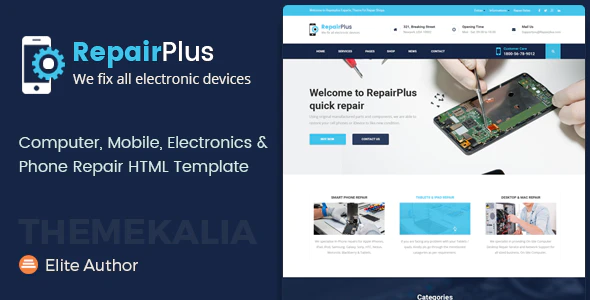 Repair Plus – Electronics and Phone HTML Template Download