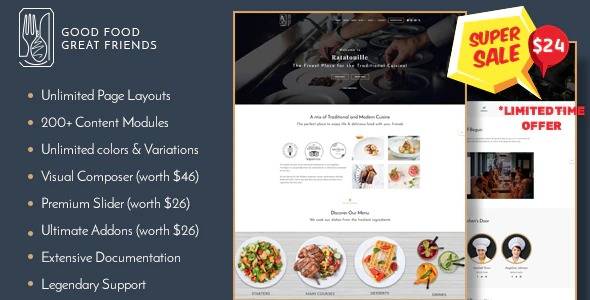 Ratatouille-Restaurant-WordPress-Theme-Nulled-Download