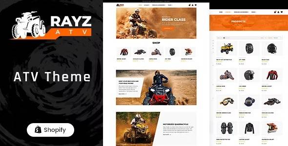 Rayz v1.0 Bike, Motor Sports Shopify Theme Download