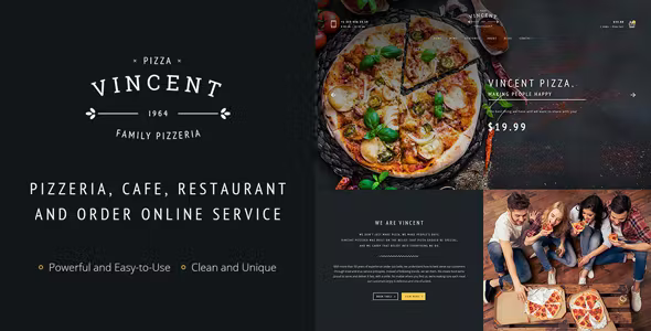 Restaurant Vincent v43.1 WordPress Theme Download