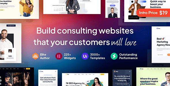 Rise v3.0.9 – Business and Consulting WordPress Theme (Updated)