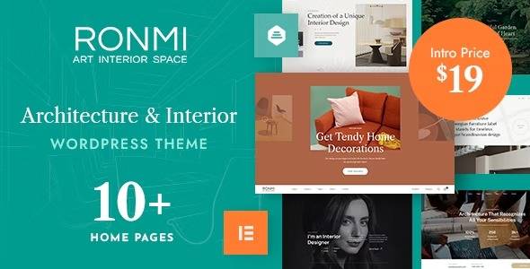 Ronmi v1.2.1 Architecture and Interior Design WordPress Theme Download