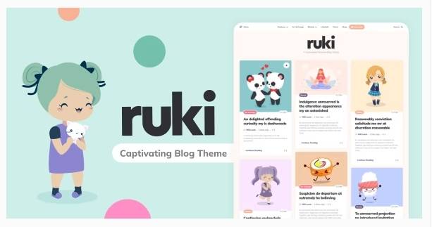 Ruki v1.3.2 – A Captivating Personal Blog WordPress Theme