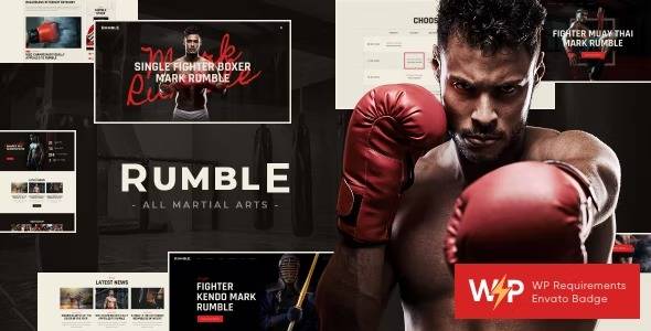 Rumble v1.3.1 Boxing & Mixed Martial Arts Fighting WordPress Theme Download