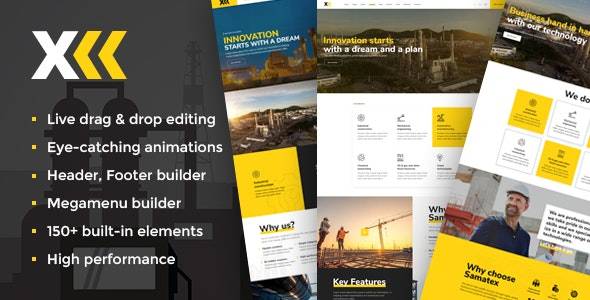 Samatex v4.1 – Industrial WordPress Theme + Woocommerce