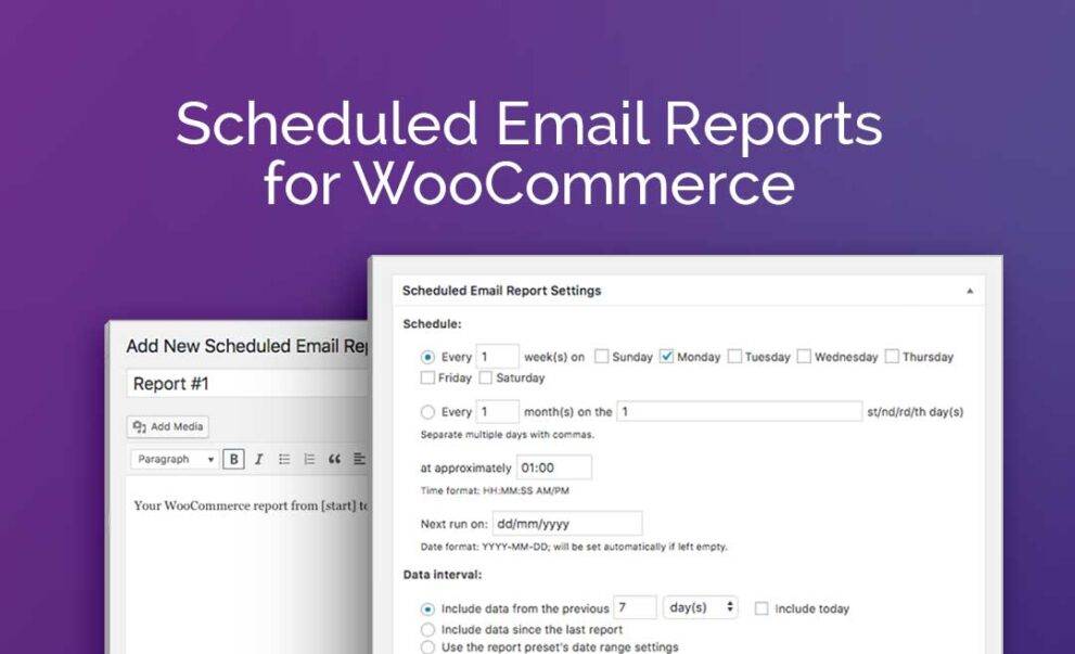 SCHEDULED EMAIL REPORTS FOR WOOCOMMERCE v1.0.14 (Updated) Download