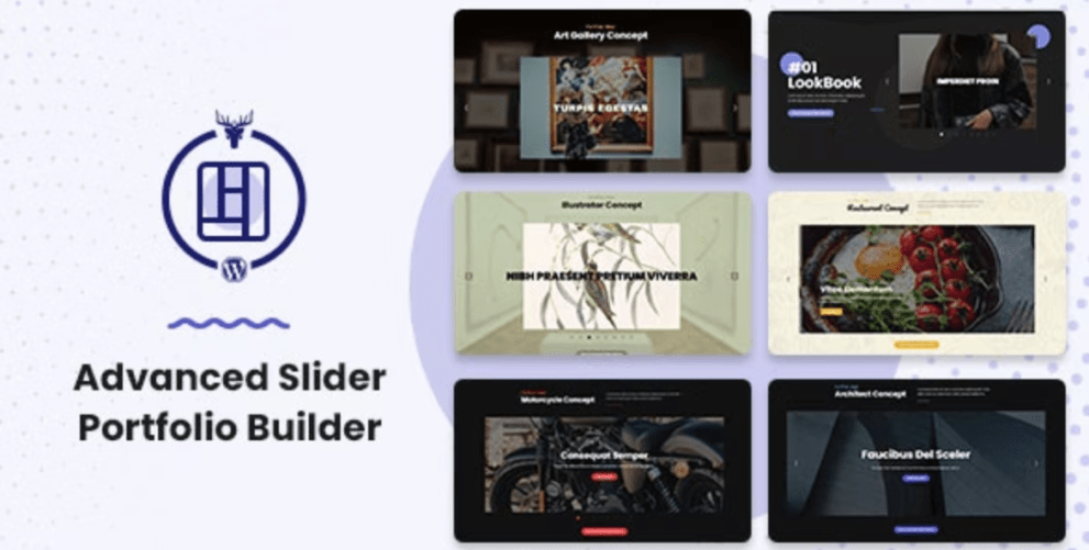 advanced slider portfolio builder