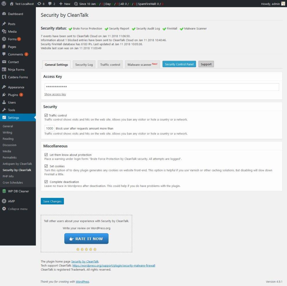 Security & Malware scan by CleanTalk v2.91.1 WordPress Plugin Download