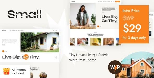 Small-Nulled-Tiny-House Living Lifestyle WordPress Theme Free Download