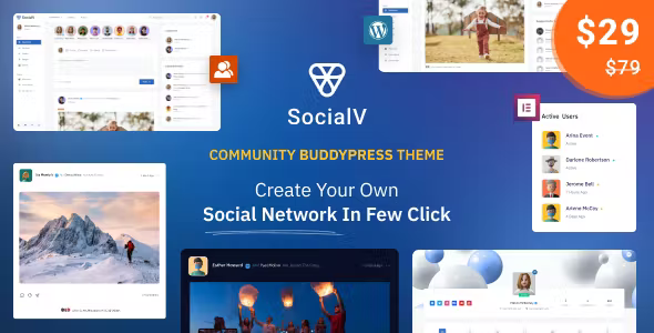 SocialV v2.0.3 – Social Network and Community BuddyPress Theme Download