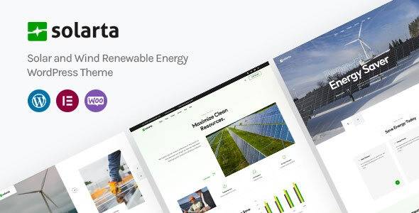 Solarta v.1.0 Solar and Renewable Energy WordPress Theme + RTL