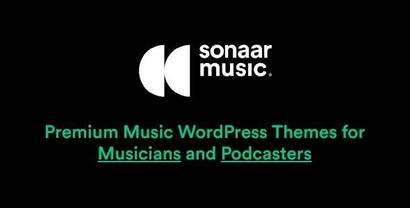 Sonaar Music v4.26 (Updated) Premium Music WordPress Themes for Musicians and Podcasters Download