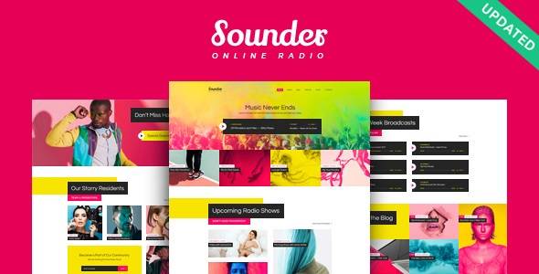 Sounder v1.3.7 – Online Radio WordPress Theme Download