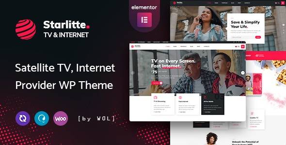 Starlitte Internet Provider WordPress Theme