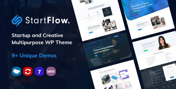 StartFlow v1.25 Startup and Creative Multipurpose WordPress Theme Download